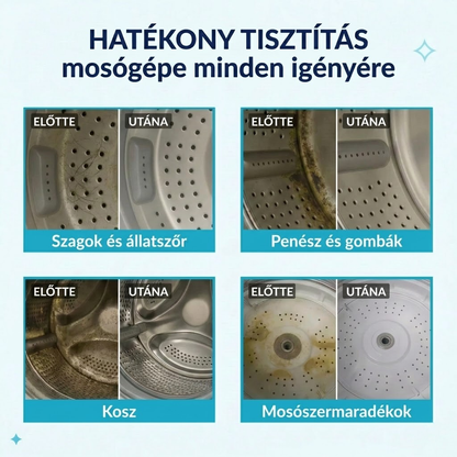 Mosógép professzionális tisztítója – aktív enzimek