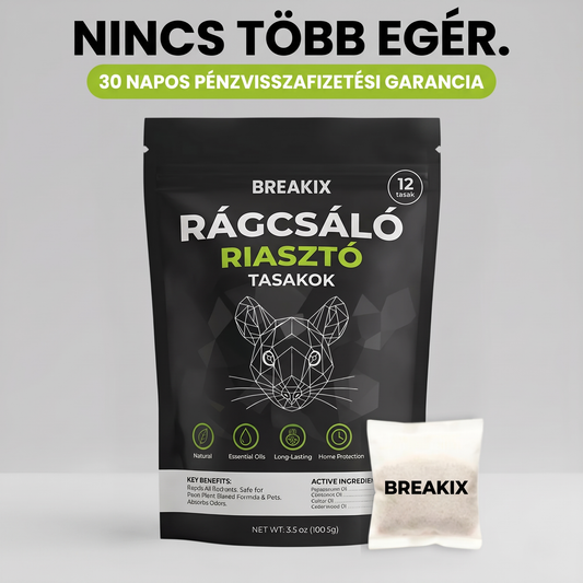 Nincs több egér – Breakix rágcsálóriasztó tasakok